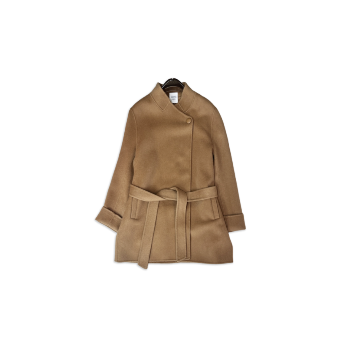 H**me5 stand-up collar cashmere coat